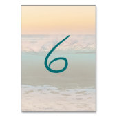 オーシャンサンライズレセプションテーブルナンバーカード テーブルナンバー (正面)