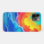 オーシャンサージ: ラディアントサンセットウェーブ Case-Mate iPhoneケース (裏面(横))