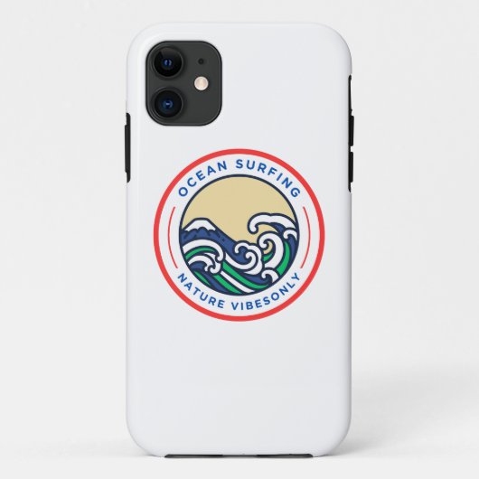 オーシャンサーフィンサマーバイブのみ Case-Mate iPhoneケース (裏面)