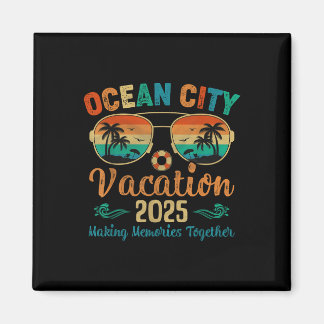 オーシャンシティビーチバケーション2025友達家族の夏 マグネット