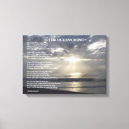 オーシャンズソングの詩 キャンバスプリント