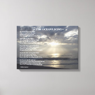 オーシャンズソングの詩 キャンバスプリント