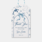 オーシャンチャーム サンキュー ベイビーシャワー ギフトタグ (正面)