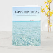 オーシャンビューのバースデー・カード カード (黄色い花)