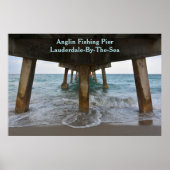 オーシャンビューの下のピア写真 ポスター (正面)