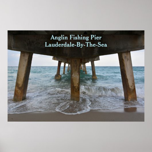 オーシャンビューの下のピア写真 ポスター (正面)