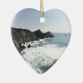 オーシャンビューの太平洋沿岸のハイウェー大きいSur セラミックオーナメント (右)