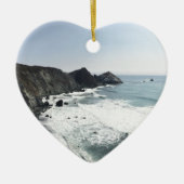 オーシャンビューの太平洋沿岸のハイウェー大きいSur セラミックオーナメント (正面)