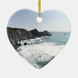 オーシャンビューの太平洋沿岸のハイウェー大きいSur セラミックオーナメント