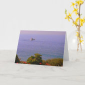オーシャンビューの挨拶状-中ブランク カード (黄色い花)