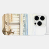 オーシャンビューの浜辺の静けさ Case-Mate iPhoneケース (裏面 (横))