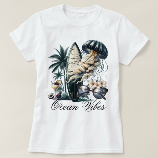 オーシャンビューズ Tシャツ (デザイン正面)