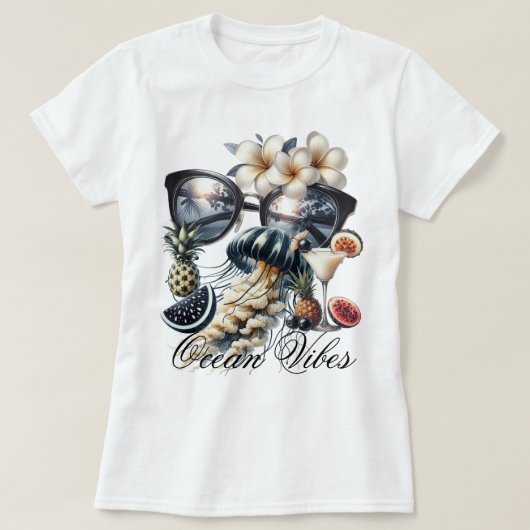 オーシャンビューズ Tシャツ (デザイン正面)