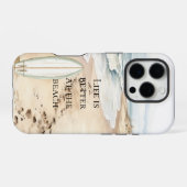 オーシャンビーチサーフボード iPhoneケース (裏面横)