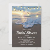 オーシャンビーチ シーサイド ライト ブライダルシャワー 招待状 (正面)