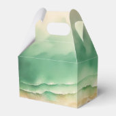 オーシャンビーチ ブルー 水彩画 夏の太陽 フェイバーボックス (裏面サイド)