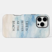 オーシャンビーチ 海岸  iPhoneケース (裏面横)