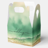 オーシャンビーチ 青 水彩 夏の太陽 フェイバーボックス (オープン)