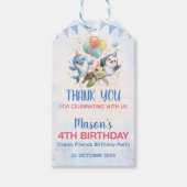 オーシャンフレンズの誕生日ギフトタグ ギフトタグ (正面)
