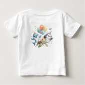 オーシャンフレンズの誕生日Tシャツ ベビーTシャツ (裏面)