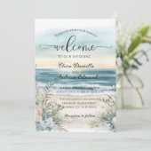 オーシャンブリーズウェディング招待状 案内状 (スタンド正面)