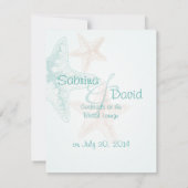 オーシャンブリーズビーチウェディングエンゲージメント 案内状 (裏面)