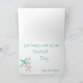 オーシャンブリーズビーチウェディング感謝祭 サンキューカード (内部)