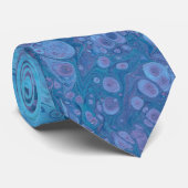 オーシャンブリーズ3 ソフトブルーパープルアブストラクト ネクタイ (ロール)