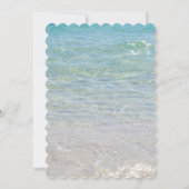 オーシャンブルーのウェディング招待状 招待状 (裏面)