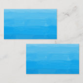 オーシャンブルーのグラデーションな名刺 名刺 (正面/裏面)