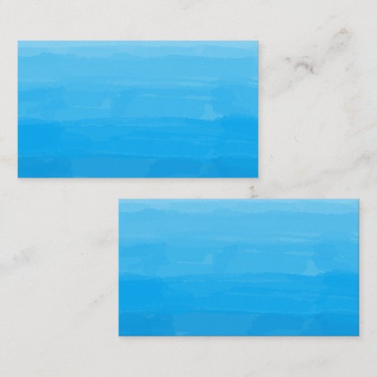 オーシャンブルーのグラデーションな名刺 名刺 (正面/裏面)