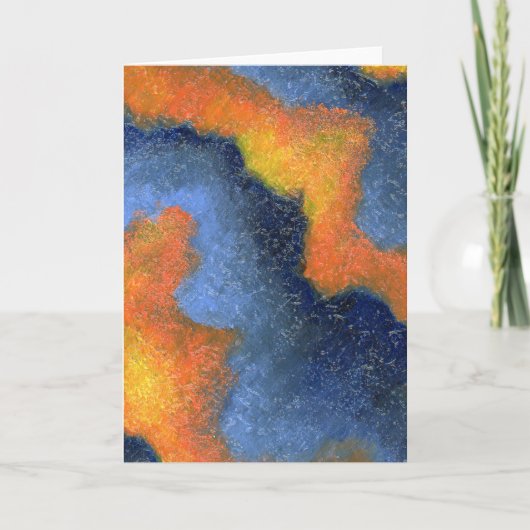 オーシャンブルーの挨拶状 カード (正面)