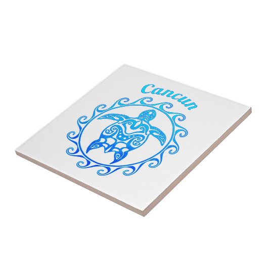 オーシャンブルーの種族のカメカンクン タイル (側面)