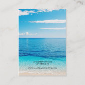 オーシャンブルーシーンネックレスディスプレイ 名刺 (裏面)