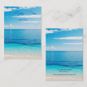 オーシャンブルーシーンネックレスディスプレイ 名刺 (正面/裏面)