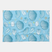 オーシャンブルーパターン キッチンタオル (横)