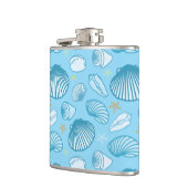オーシャンブルーパターン フラスク (左)