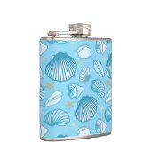 オーシャンブルーパターン フラスク (右)
