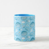 オーシャンブルーパターン マグカップ (中央)