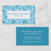 オーシャンブルーパターン 名刺 (正面/裏面)