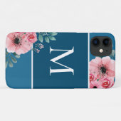 オーシャンブルー |カラーブロックモノグラムフローラ Case-Mate iPhoneケース (裏面(横))