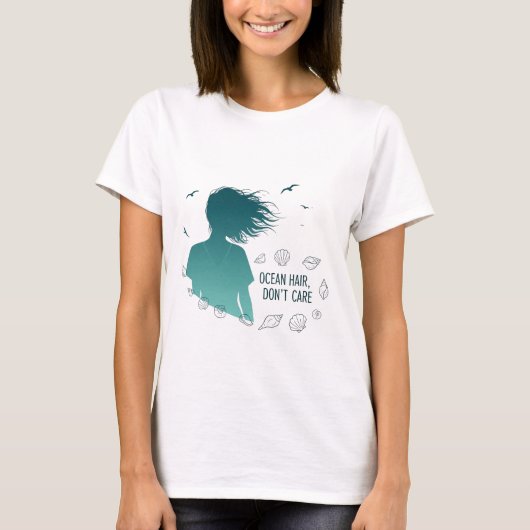 オーシャンヘアは気にしない Tシャツ (正面)