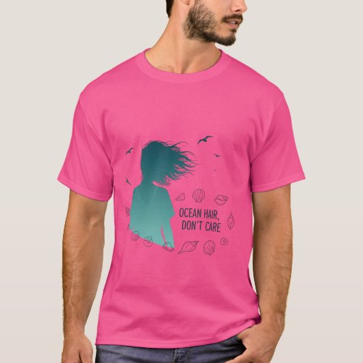 オーシャンヘアは気にしない Tシャツ (正面)