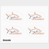 オーシャンボーイ 楕円形シール (シート)