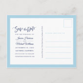 オーシャンマウンテンライトハウスウェディング・セーブ・ザ・デート インビテーションポストカード (裏面)
