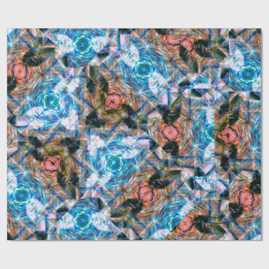 オーシャンローズカレイドスコープ ラッピングペーパー (フラット)