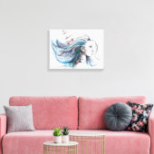 オーシャン航海のズ女子絵画シュレアルの芸術 キャンバスプリント (インサイチュ (リビング))