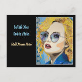 「オーシャン・アイズ」絵画が  ポストカード (正面)