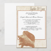 オーシャン サンド シェル 50周年記念 招待状 (正面/裏面)