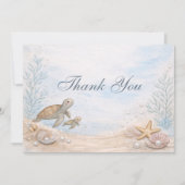 オーシャン シー ユー スーン ベイビー シャワー サンキューカード (正面)